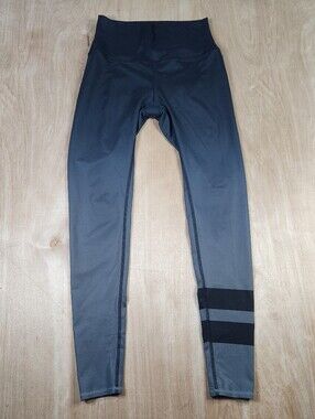 ALO Women's Black And Gray Yoga Pants Size M